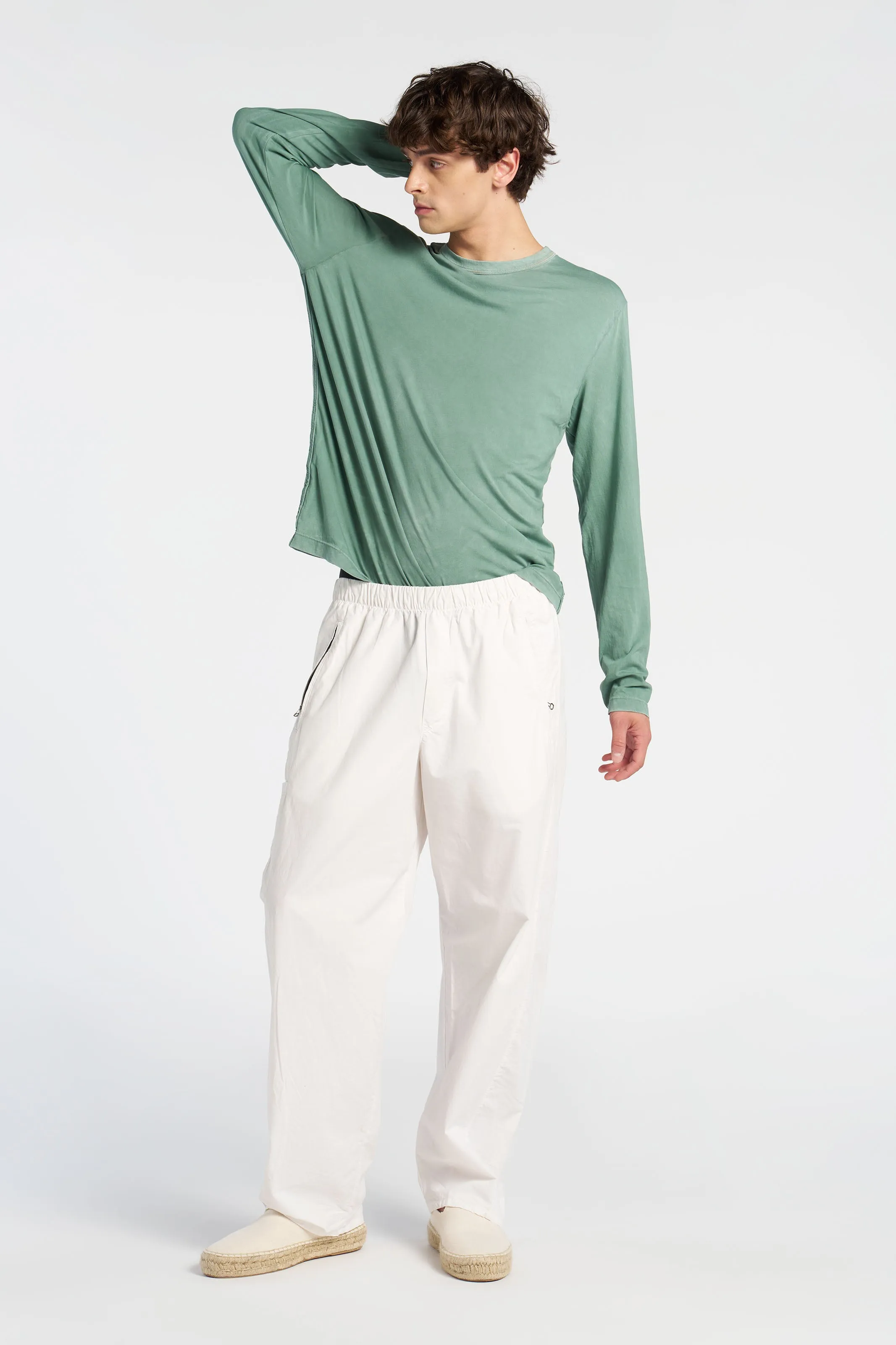 in demand Spandex Enhanced Elasticity Classic Crew Long Sleeve Shirt