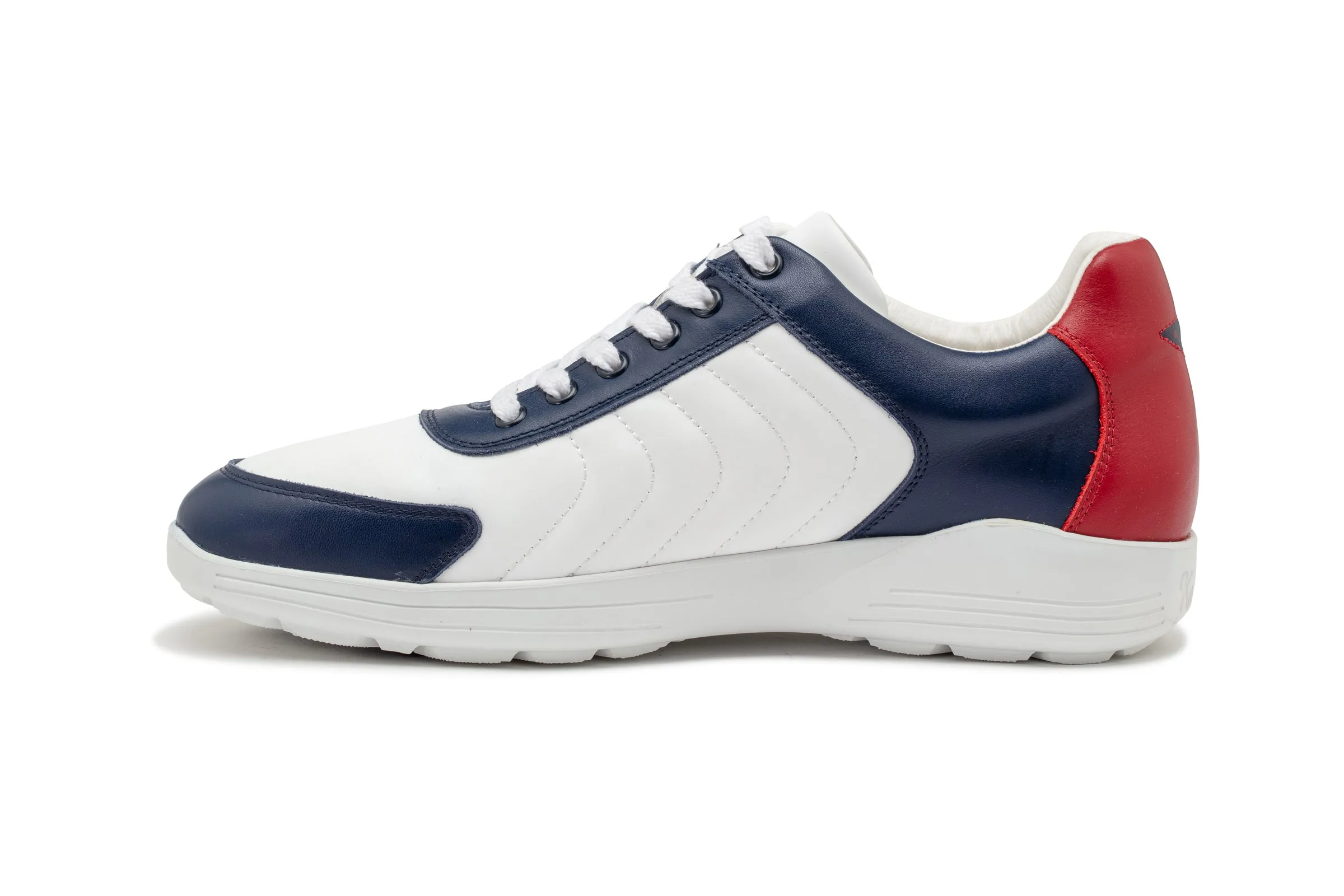 Challenge 09 White|Blue|Red  Men's Golf Shoes  CH009 01 Clear Motion Comfort Active