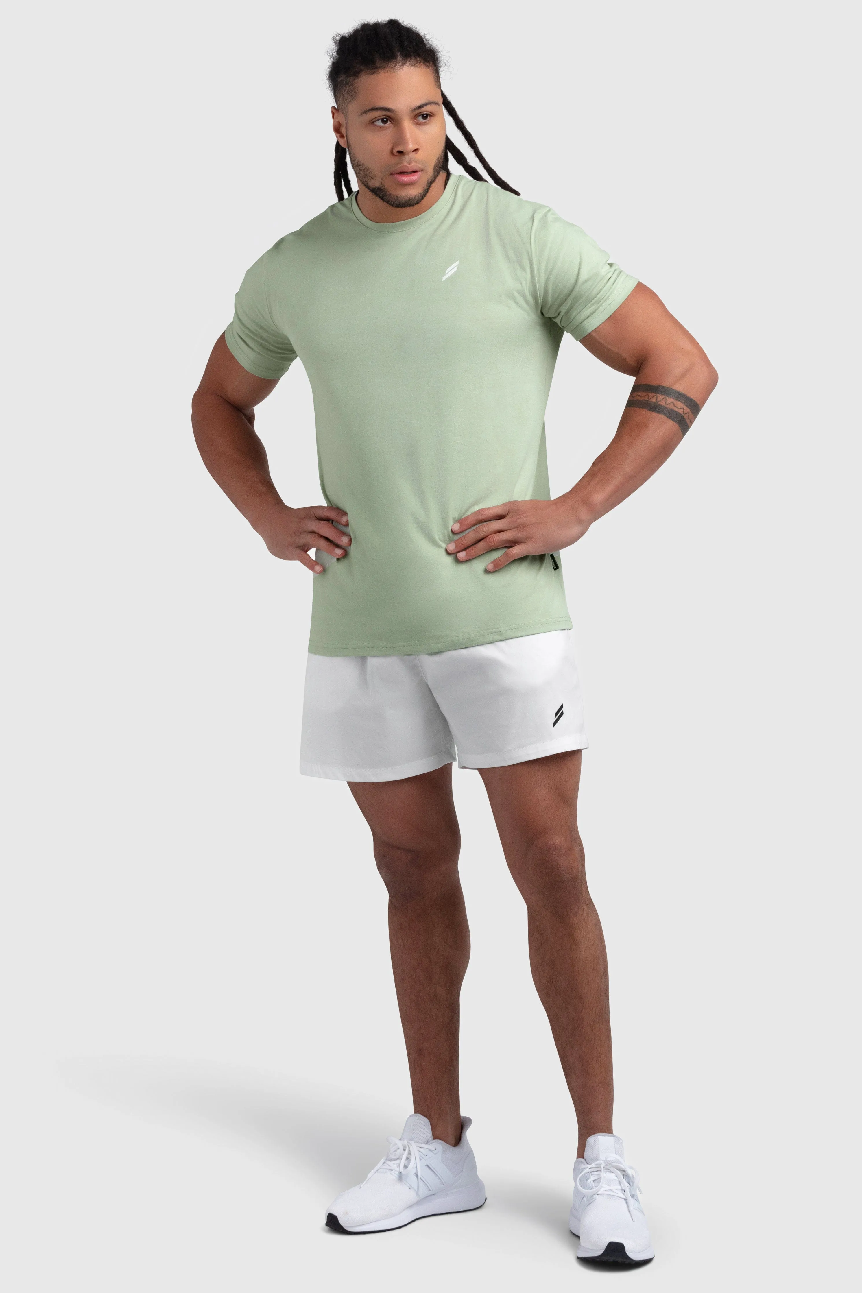 Essential Regular Fit Tee - Sage Green Seasonal Fashion Casual Must-Have