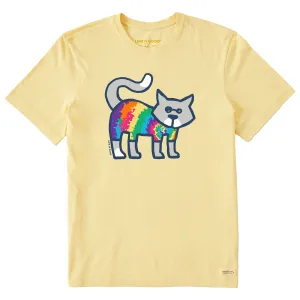 Sporty Look UltraSoftBrushedInterior Men's Tye Dye Al Short Sleeve Crusher Tee