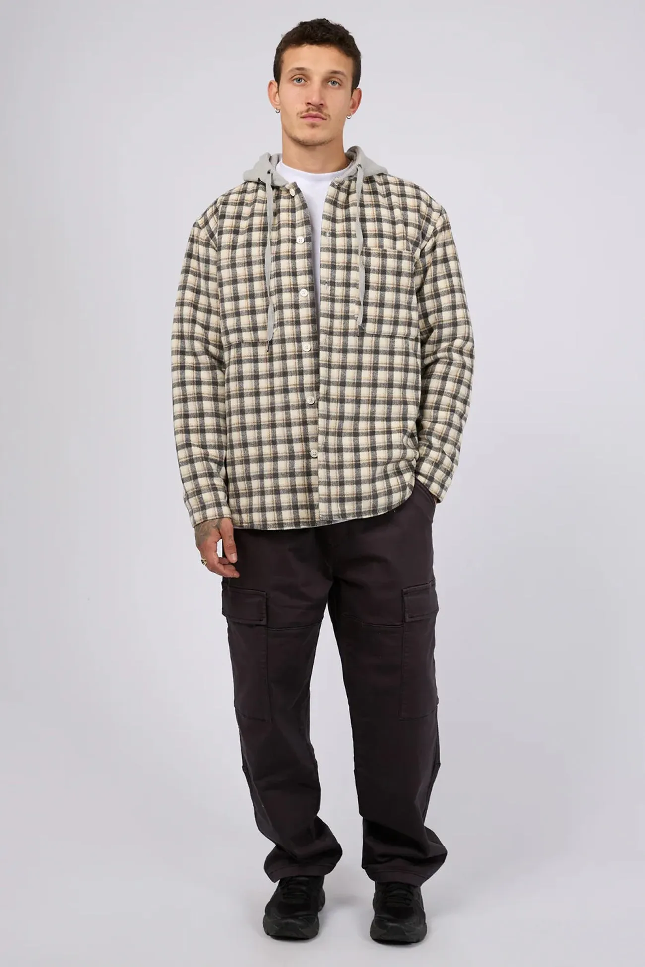 UV Protective Coating Rigger Hooded Shirt Multicoloured