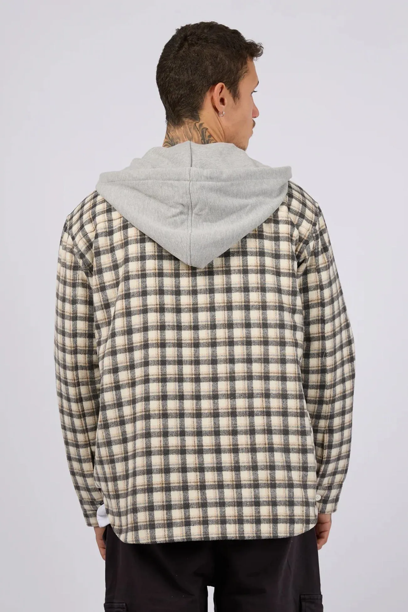 Rigger Hooded Shirt Multicoloured Pre Shrunk Cotton