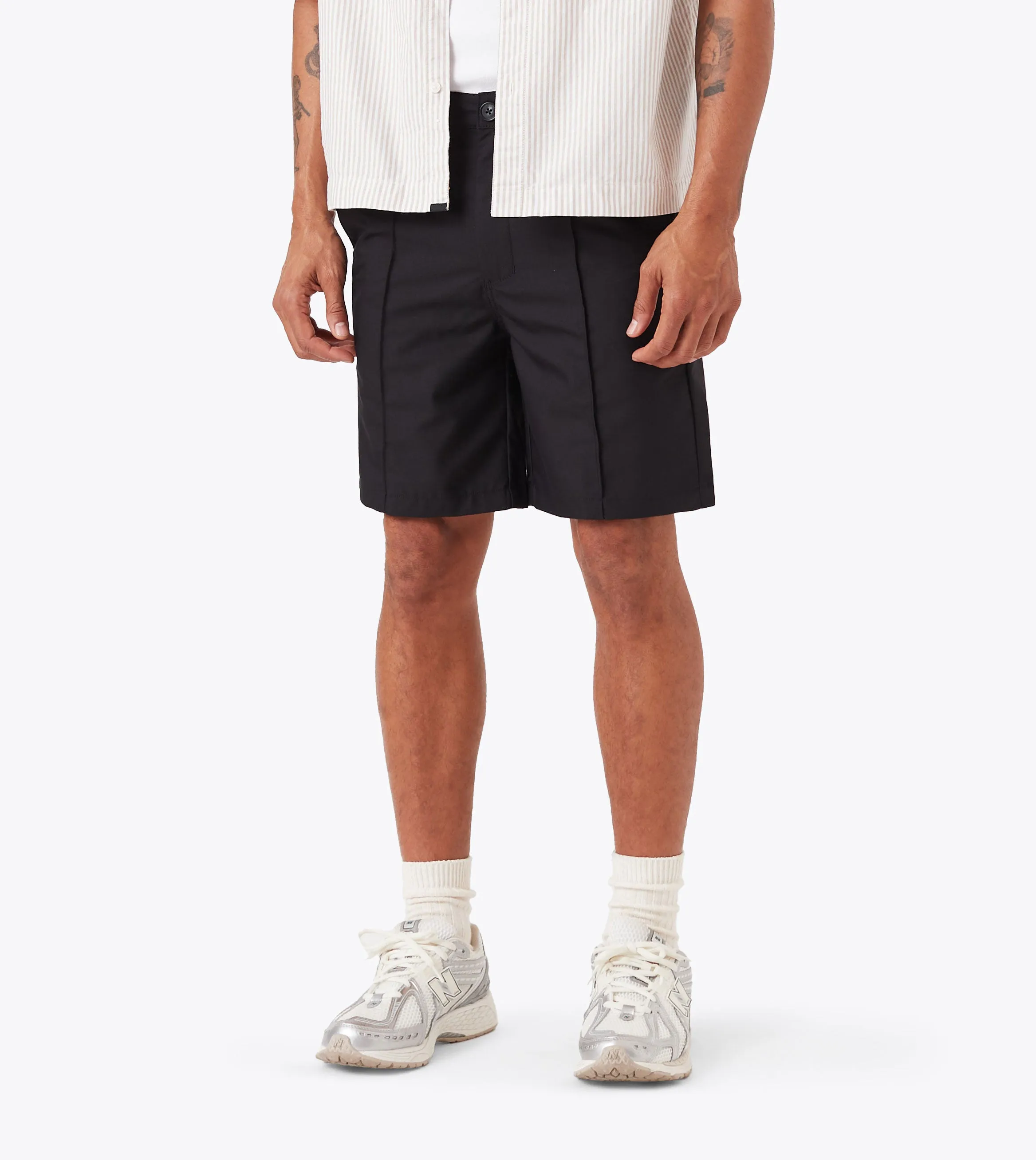 mountain style Lounge Fit Provence Pintuck Short Black
