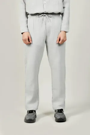 BAGGY FIT RIPPLE EASY PANTS Mesh Lined Casual Layer Fit