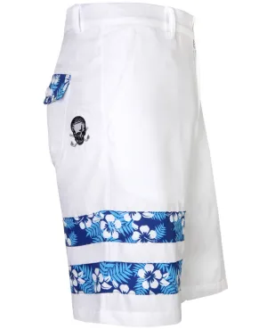 Tattoo Golf: Men's Zuma ProCool Golf Shorts - Zuma White-Zuma Stretch Layer No Pressure