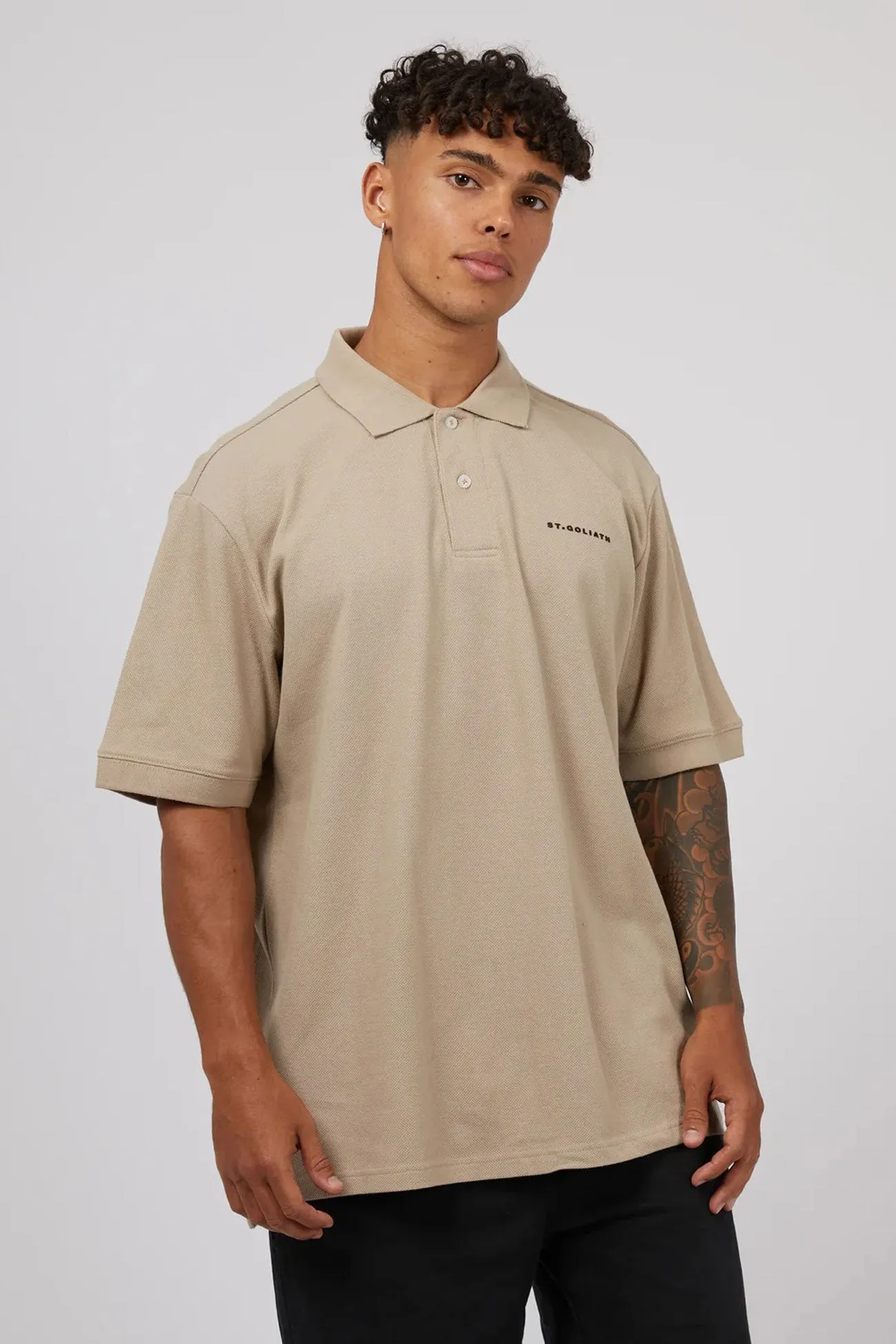 Essential Polo Oatmeal Comfy Fit Wear