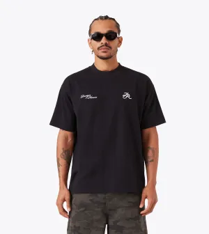 Versatile Wear Relaxed Layers Design House Box Tee Black