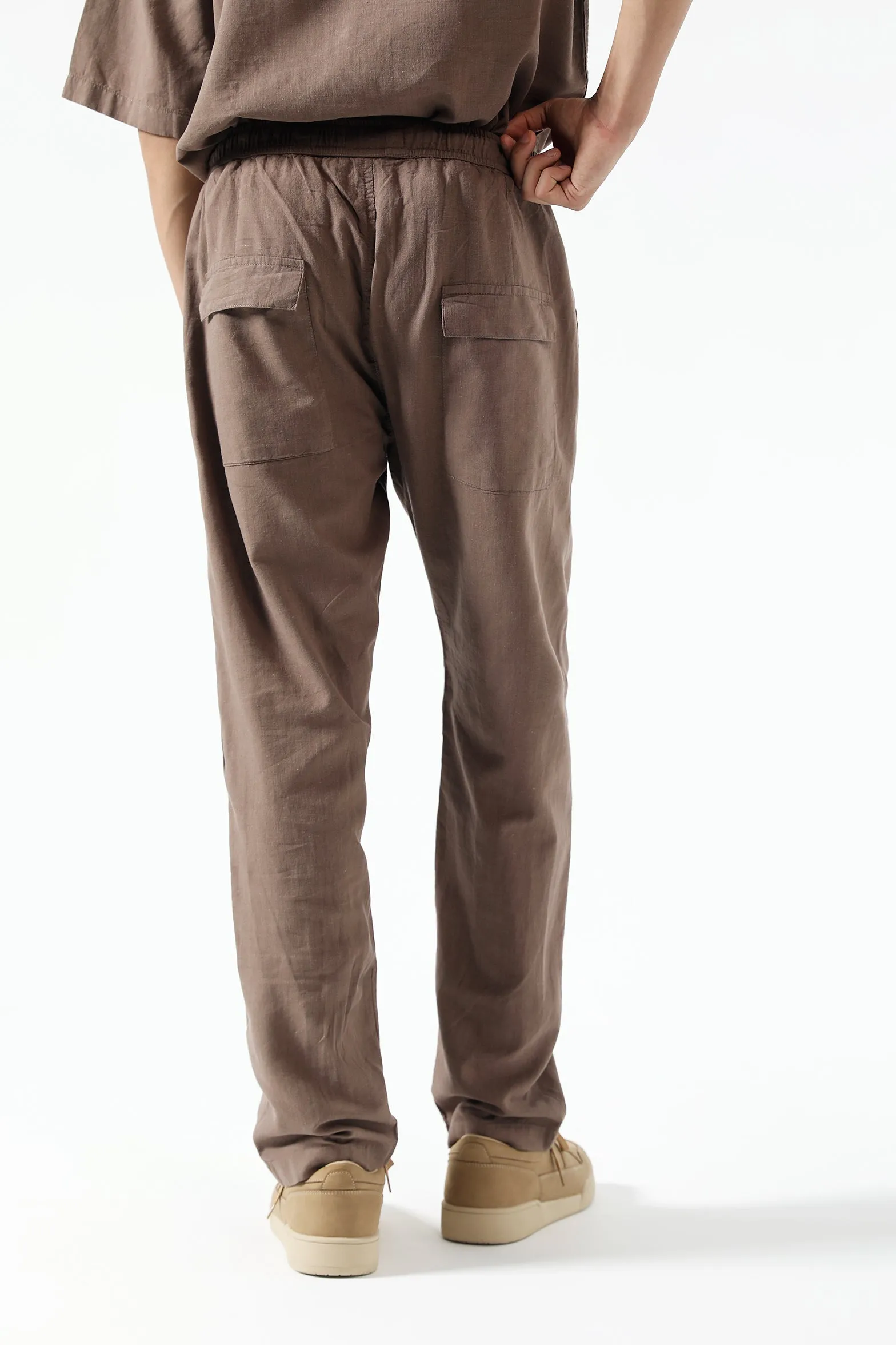 BAGGY FIT LINEN TROUSER OdorResistantFinish