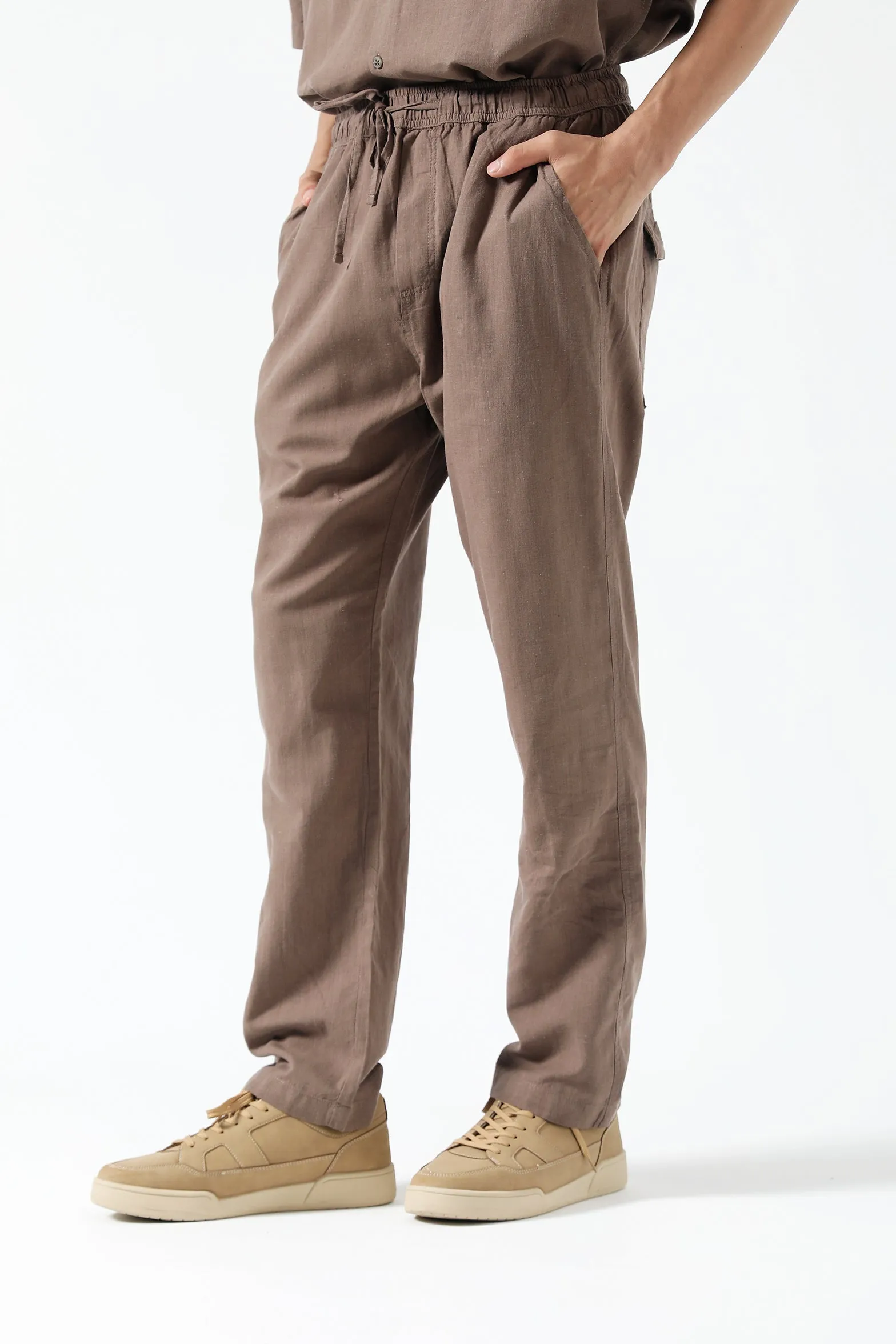 Durable Construction BAGGY FIT LINEN TROUSER