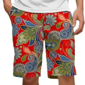 Loudmouth Golf: Men's StretchTech Shorts - Hotel Lobby Sleek Look