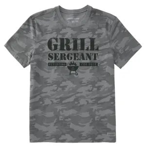 Versatile Comfort Comfy Design Wear Men's Wordsmith Grill Sergeant Short Sleeve Allover Printed Crusher Tee