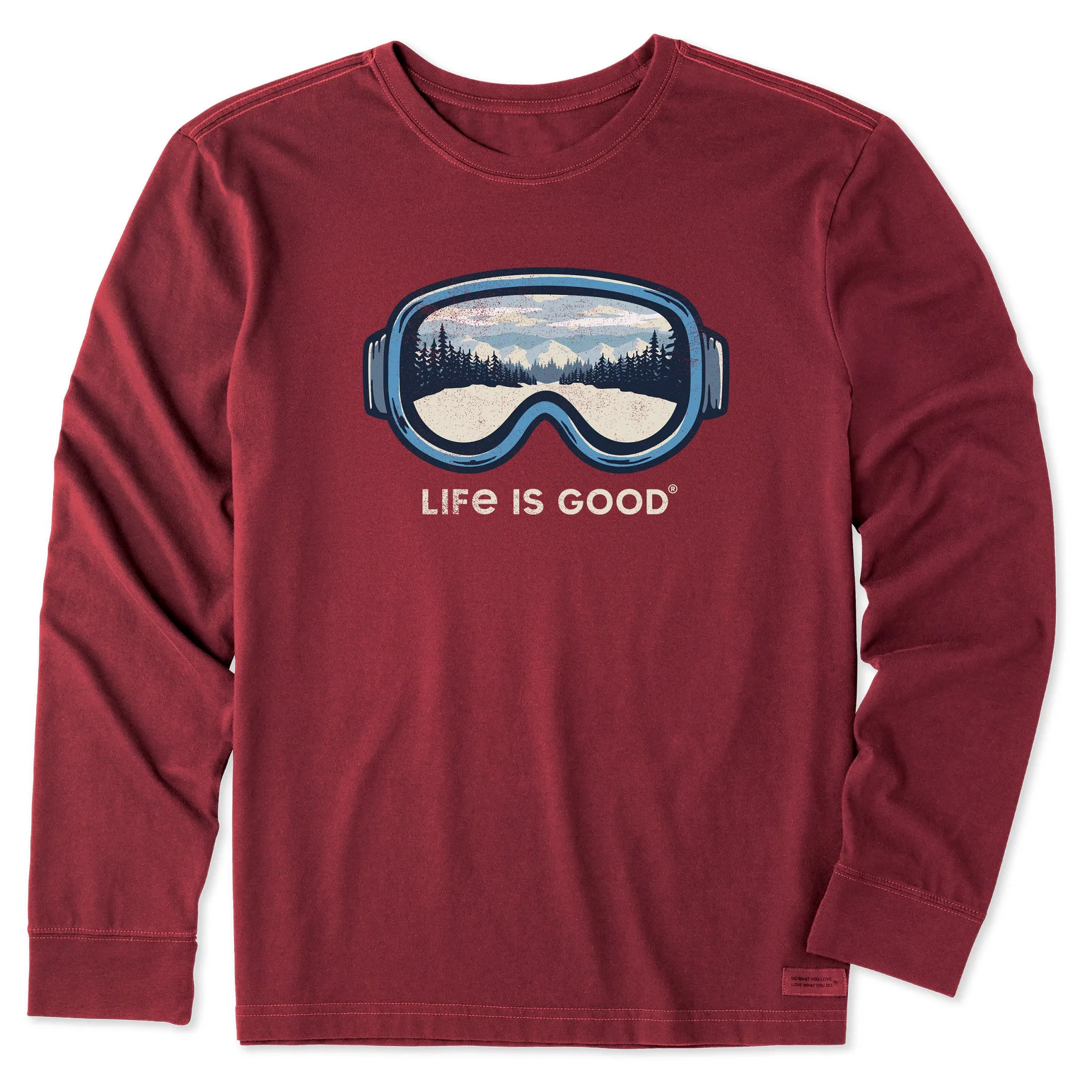 Men's Goggles Trail View Long Sleeve Crusher Tee Vegan