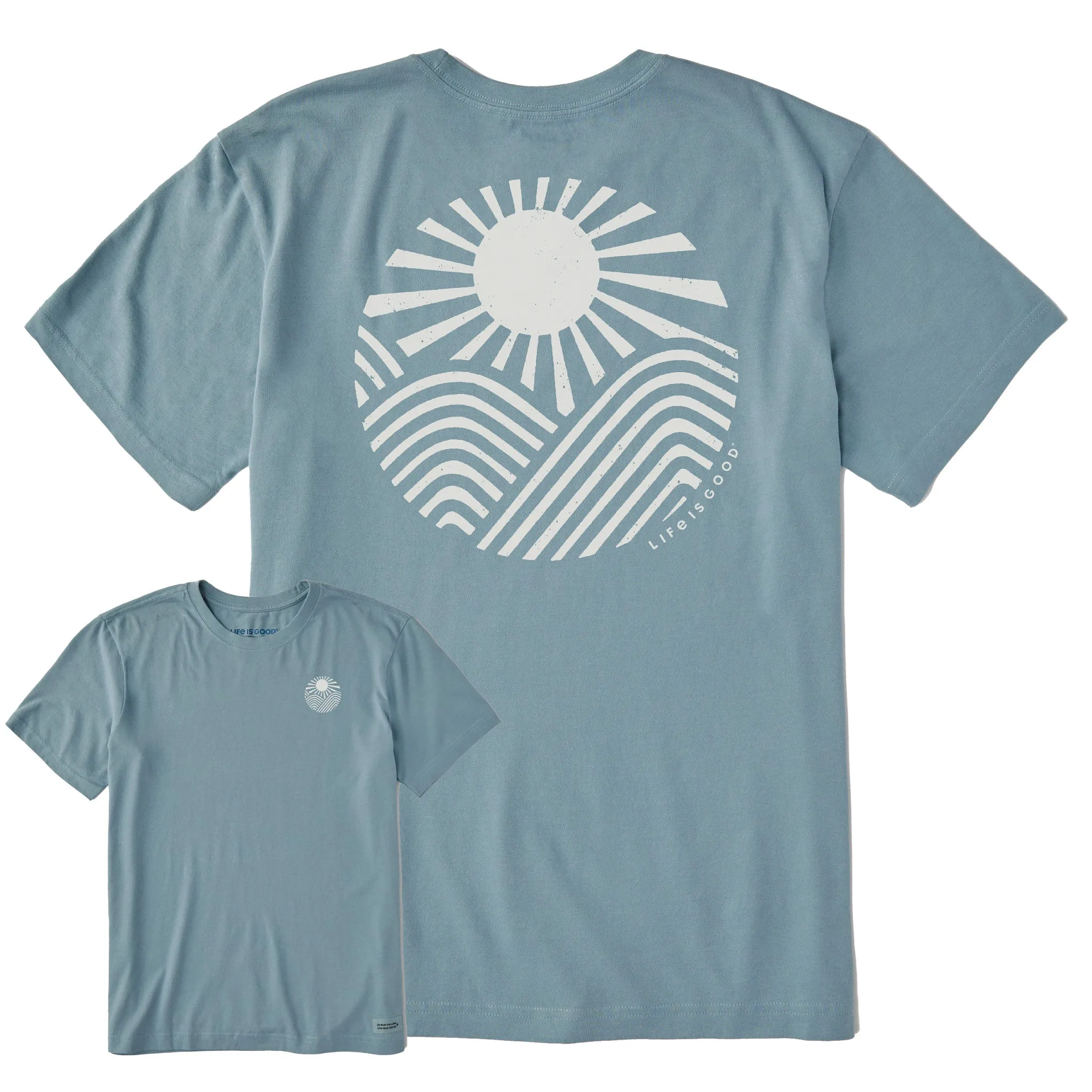 Men's Sun and Hills Short Sleeve Crusher Tee Effortless Vibe