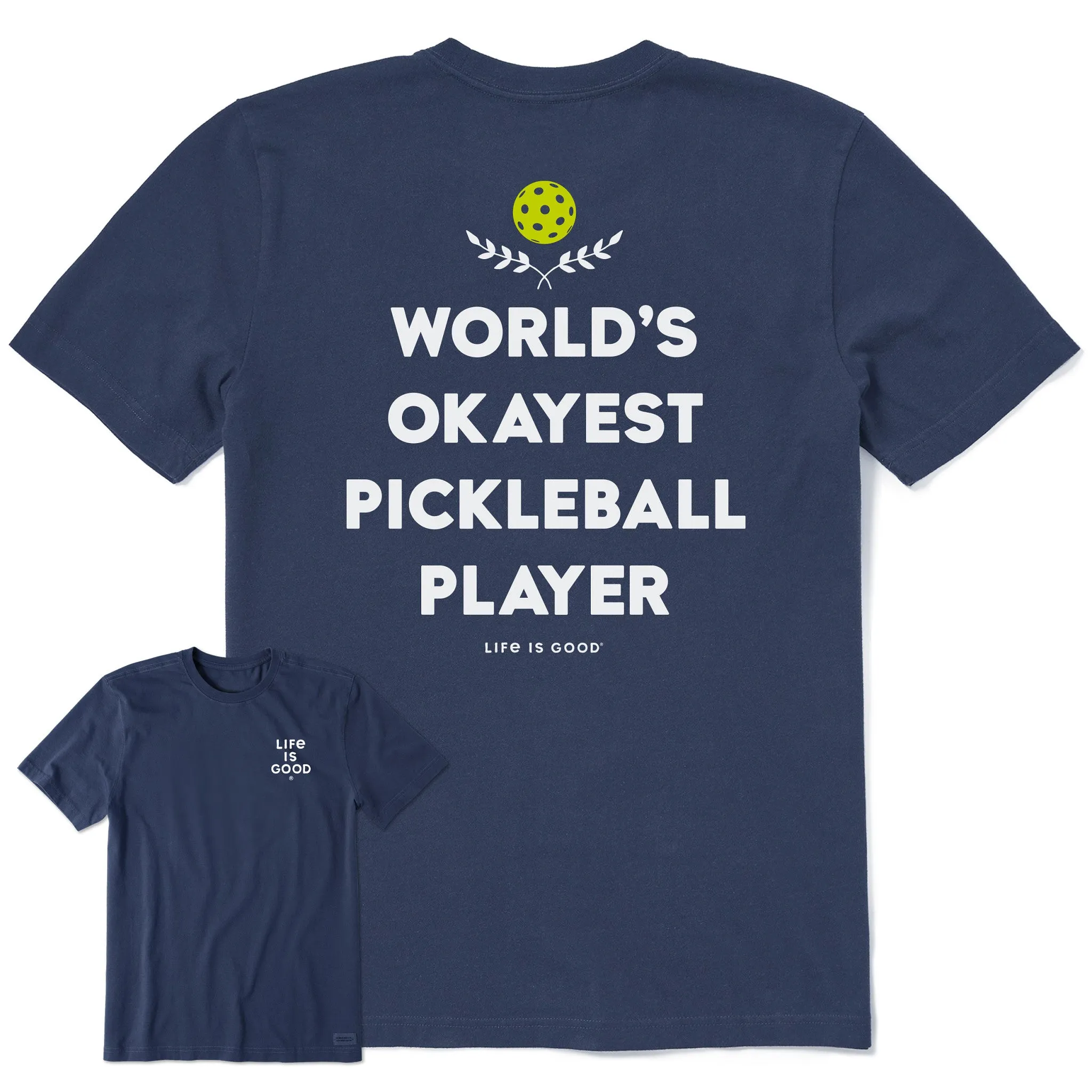Men's World's Okayest Pickleball Player Short Sleeve Tee Sleek Design Streetwear attitude
