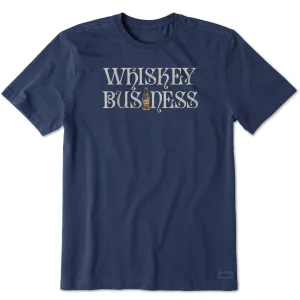 Luxurious Men's Whiskey Business Bottle Short Sleeve Crusher Tee