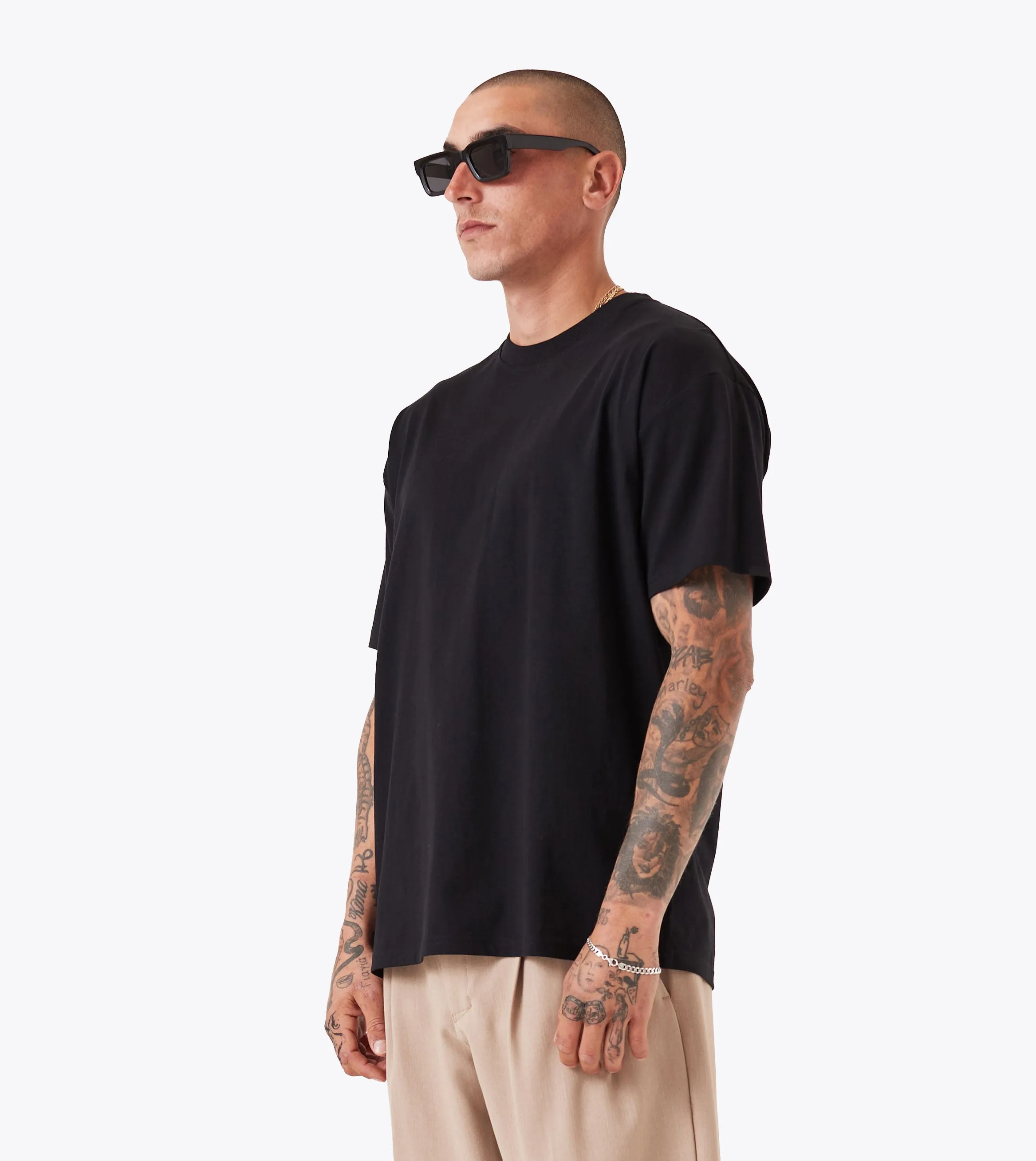 Box Tee Black Machine washable Urban Style