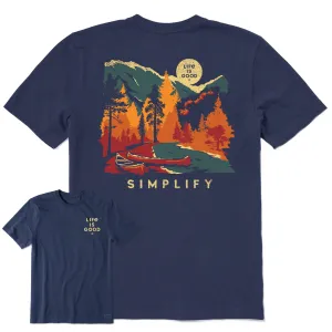 Regular Fit Men's Simplify Canoes Short Sleeve Crusher-LITE Tee