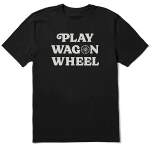 Men's Play Wagon Wheel Short Sleeve Crusher Tee Sporty essentials Cozy Fit Design