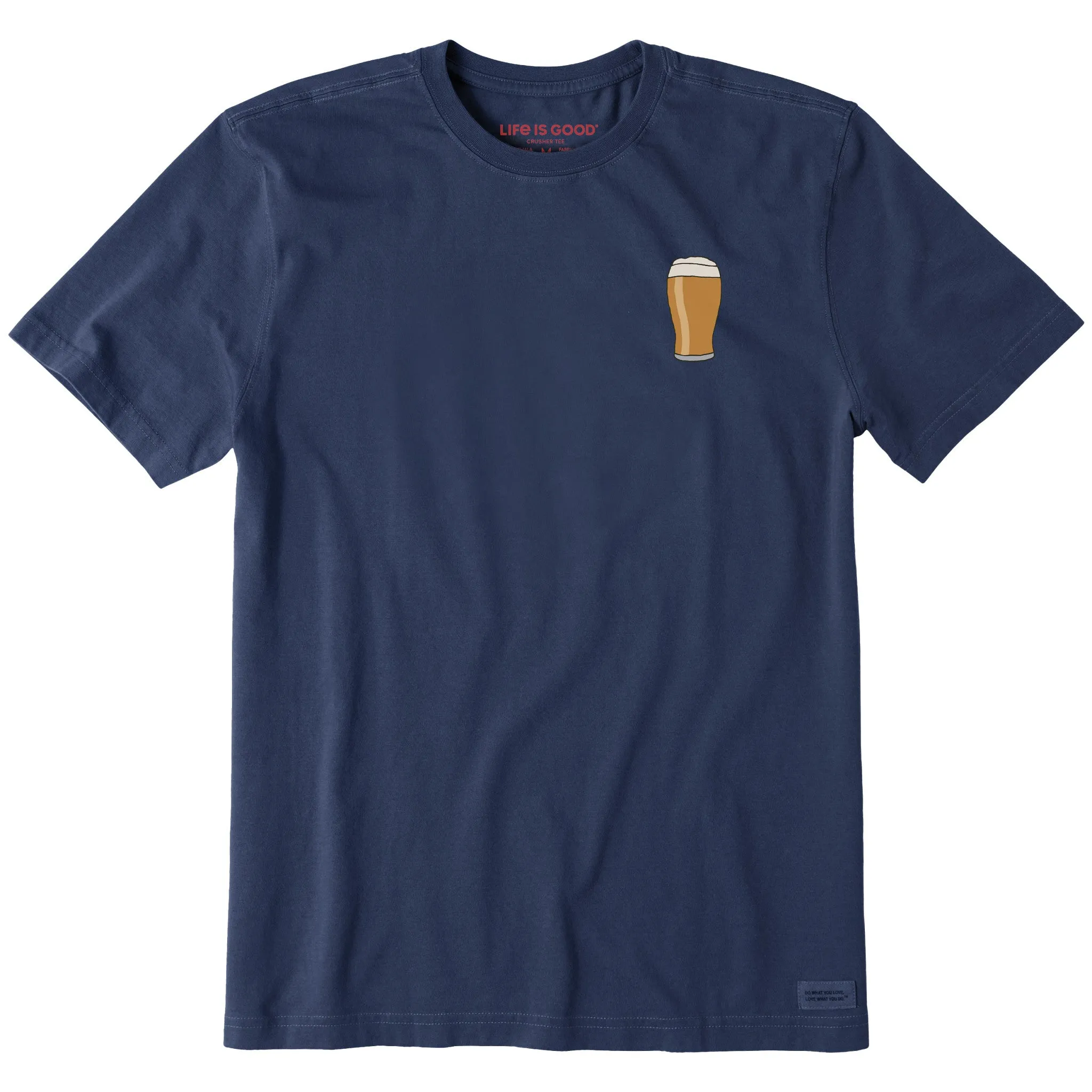 Stretchable Fabric Men's Quirky Pint Short Sleeve Crusher Tee