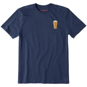 Men's Quirky Pint Short Sleeve Crusher Tee Everyday Look Wear Lightweight Fabric