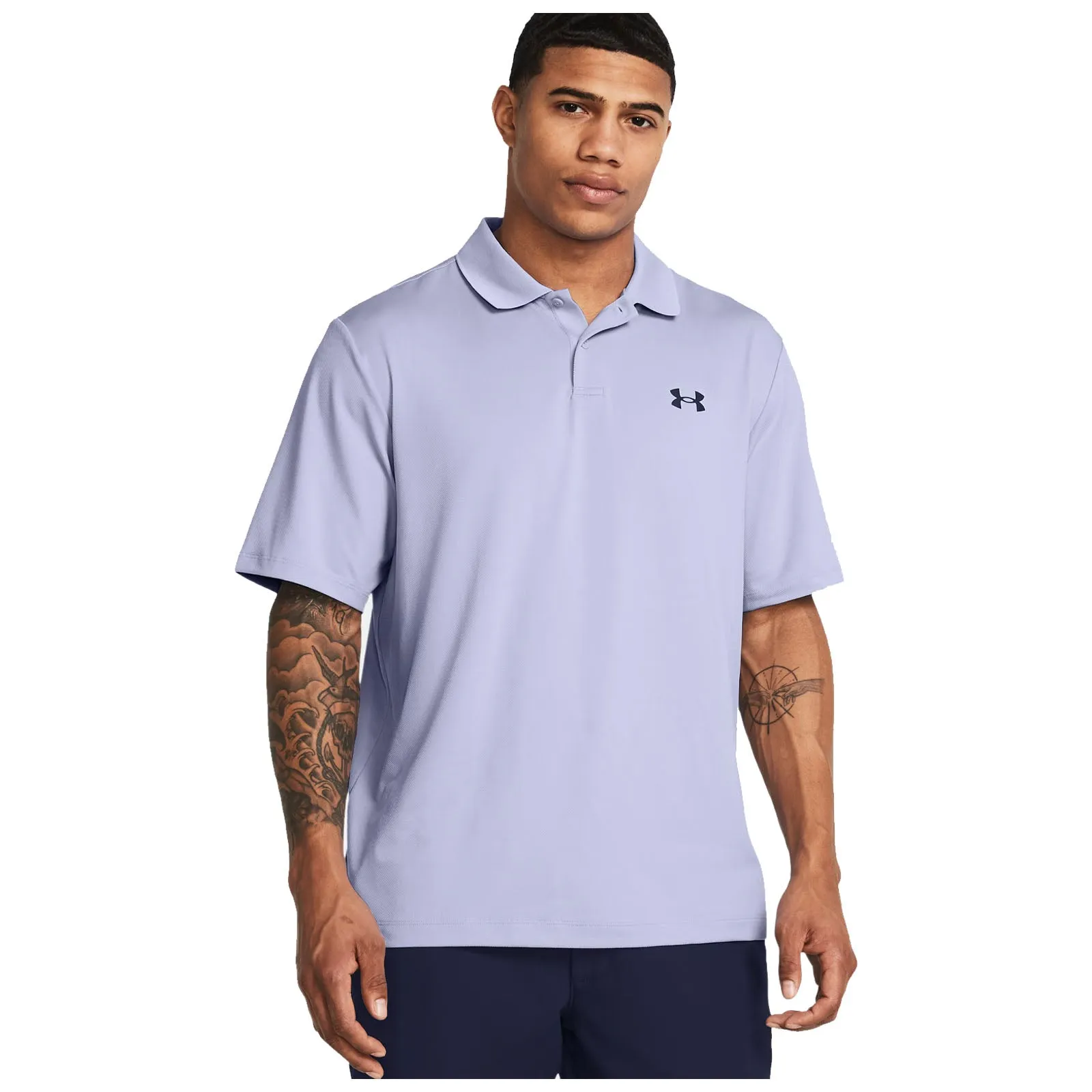 Under Armour Mens Match Play Polo Shirt Collared Shirt Breathable Top