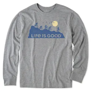 Men's Ride On And On Long Sleeve Crusher Tee weekday wear