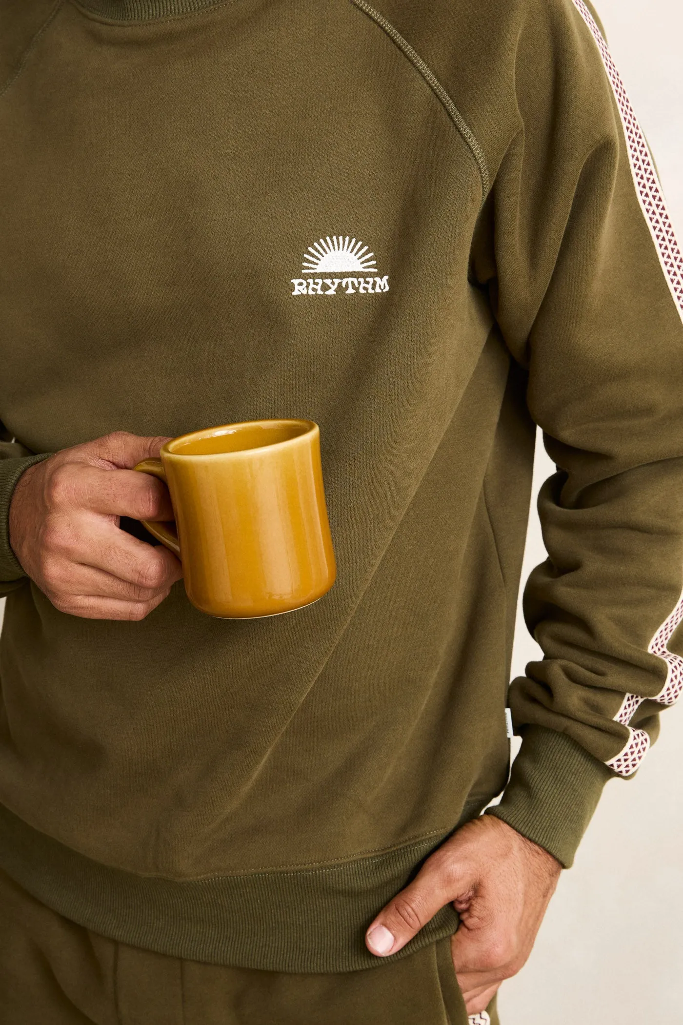 product snowboarding suitability Tape Track Pullover  Olive