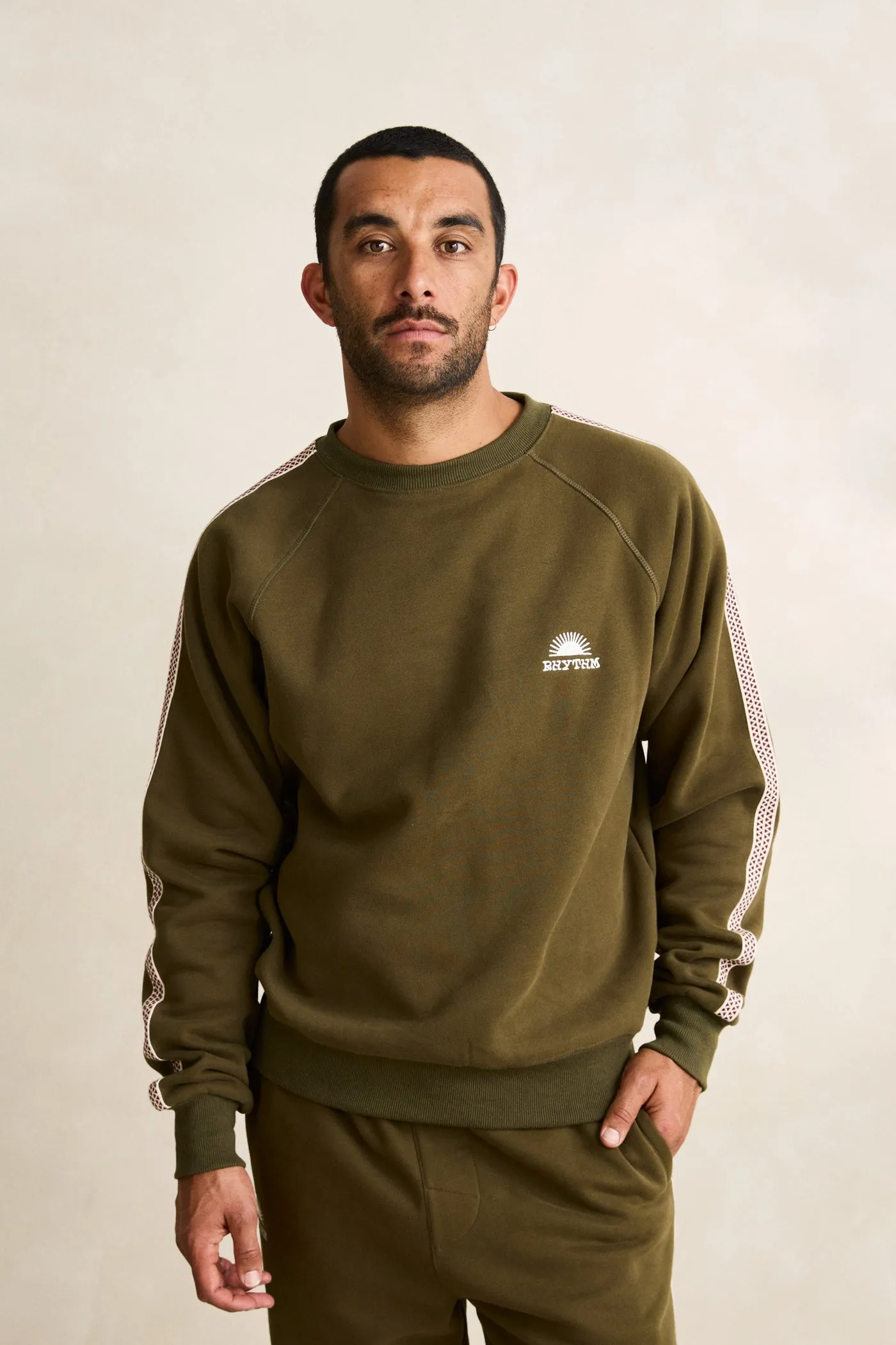 Tape Track Pullover  Olive Street Staple