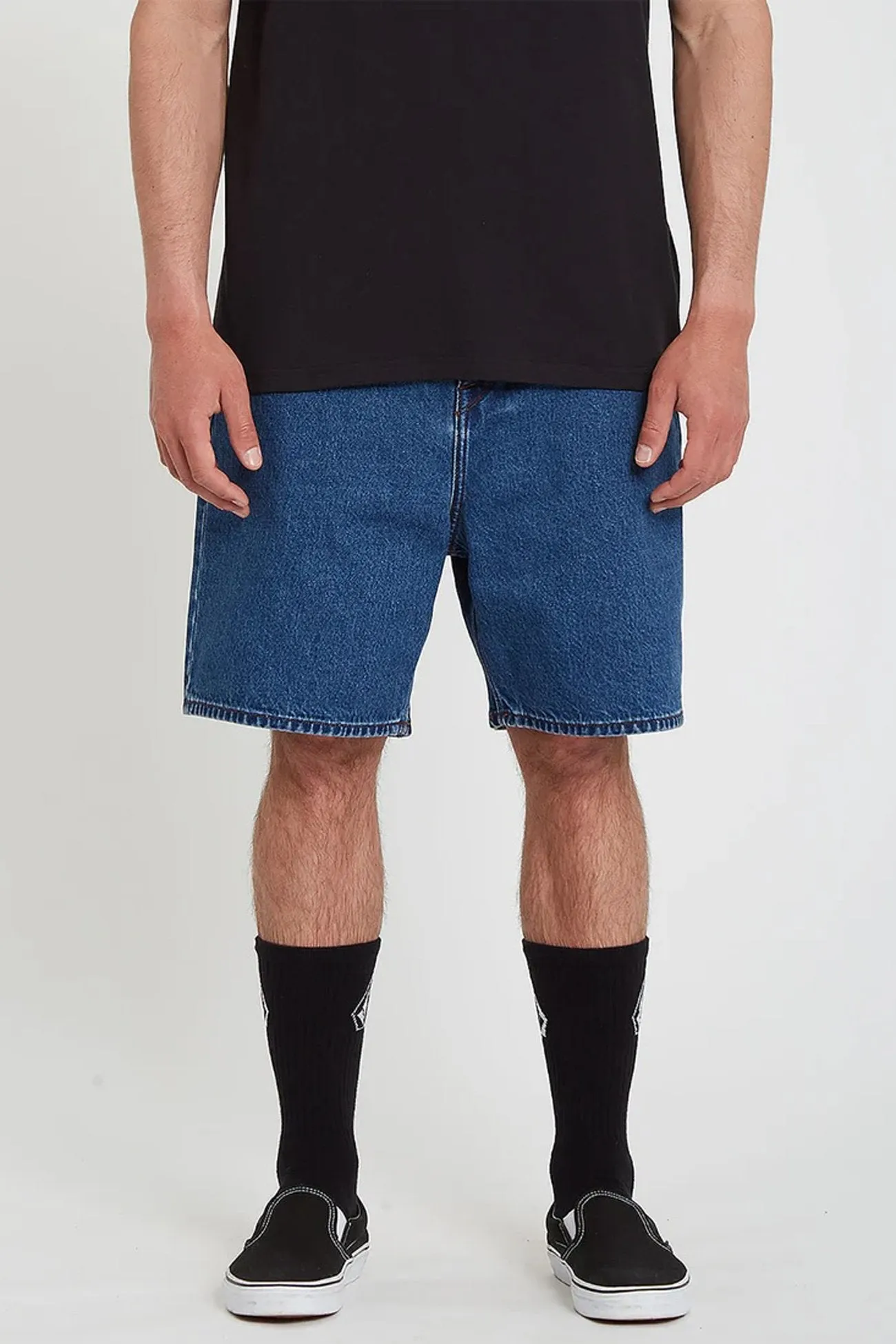 Billow Denim Short Oliver Mid Blue summer shorts UV Protective Coating