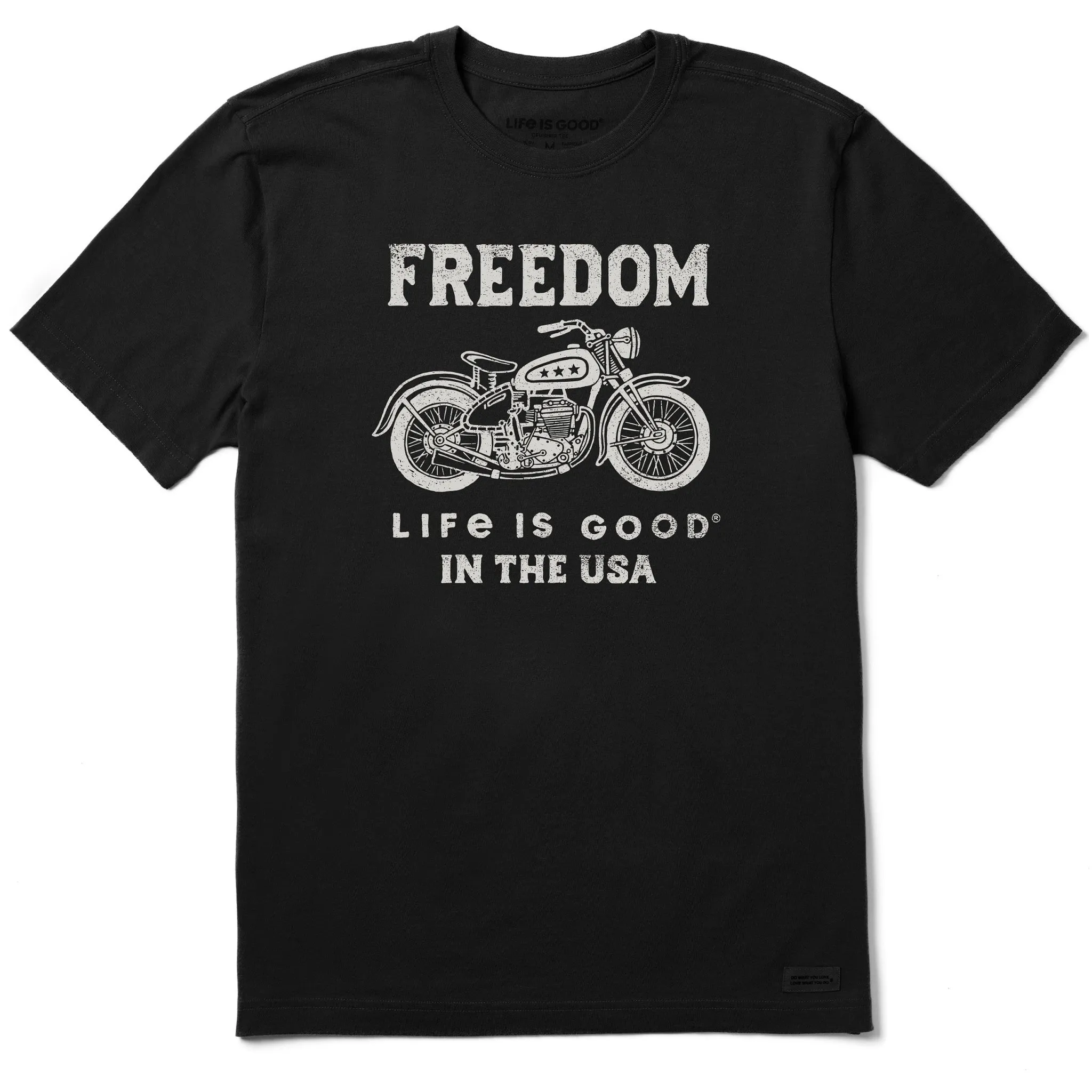 Modern Fit Fresh Style Men's Freedom Motorcycle Short Sleeve Tee