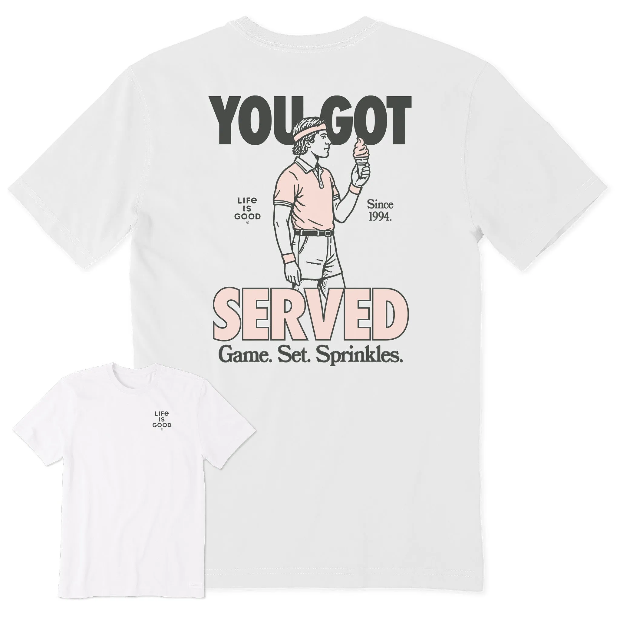 Men's You Got Soft Served Short Sleeve Tee Sporty Active Wear Comfortable Layers