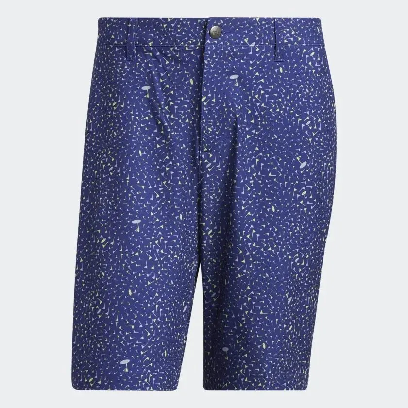 fresh start ADIDAS ULTIMATE365 FLAG-PRINT SHORTS LEGACY INDIGO / PULSE LIME / LIGHT PURPLE