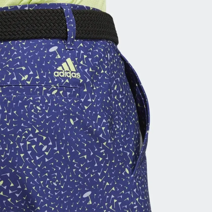 ADIDAS ULTIMATE365 FLAG-PRINT SHORTS LEGACY INDIGO / PULSE LIME / LIGHT PURPLE Quick Dry Material swimming suit alternative