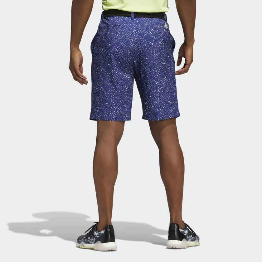 ADIDAS ULTIMATE365 FLAG-PRINT SHORTS LEGACY INDIGO / PULSE LIME / LIGHT PURPLE Light Fabric