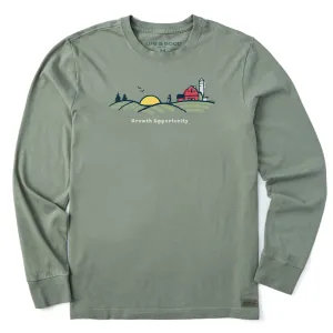 Casual Essentials Wear Men's Growth Opportunity Long Sleeve Crusher Tee