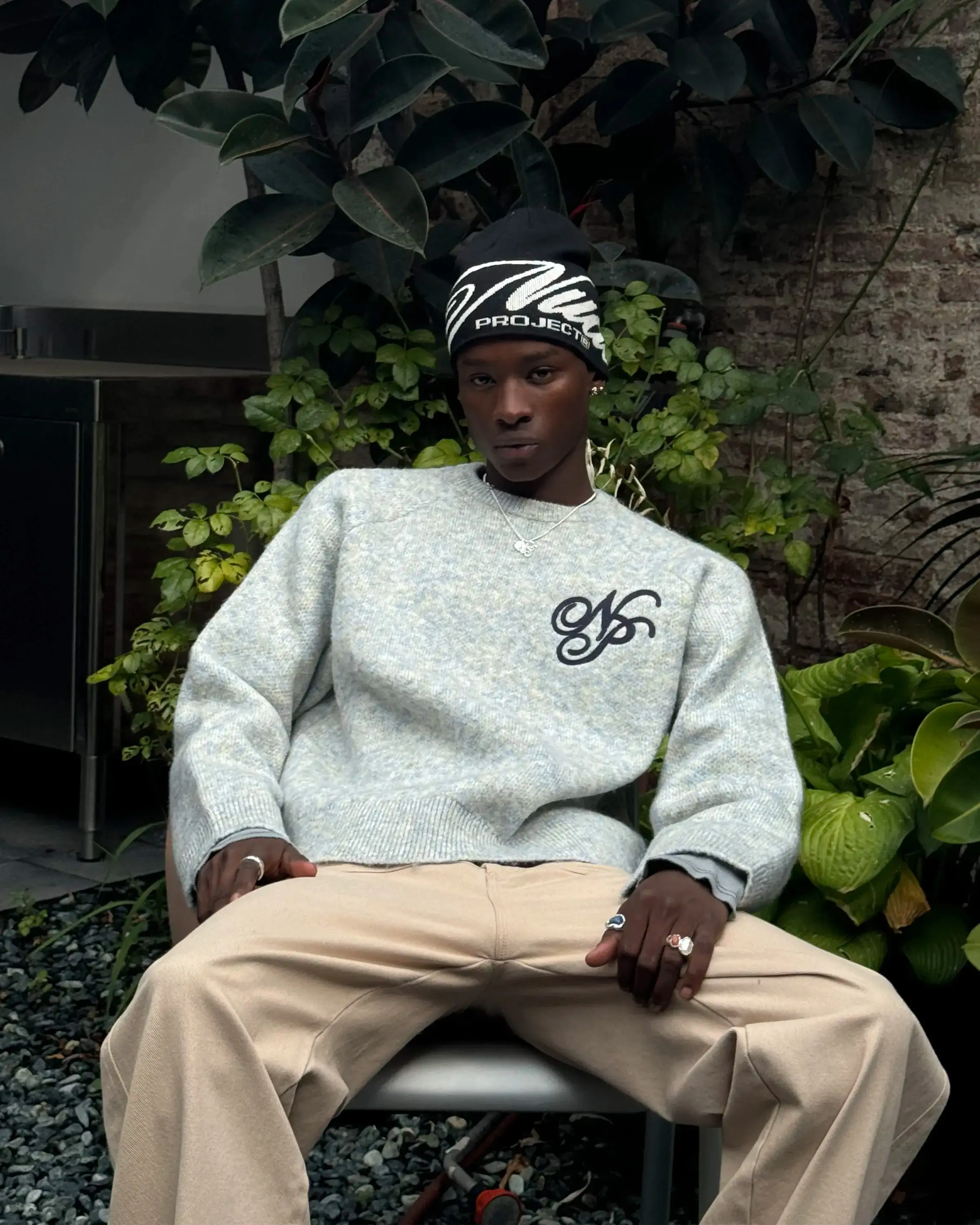 Le Marais Knit Sweater Grey UVProtective Knit Density