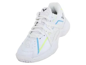Victor P6500JR A Junior Court shoes [Pearly White] Mid Foot Lockdown