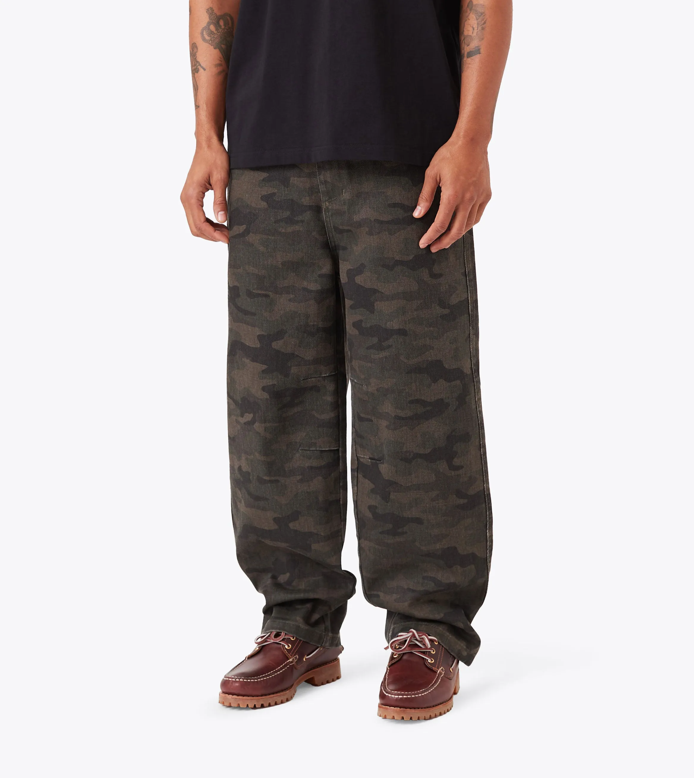 Rubberized Hem Sporty Cut Legacy Work Pant Dk Camo