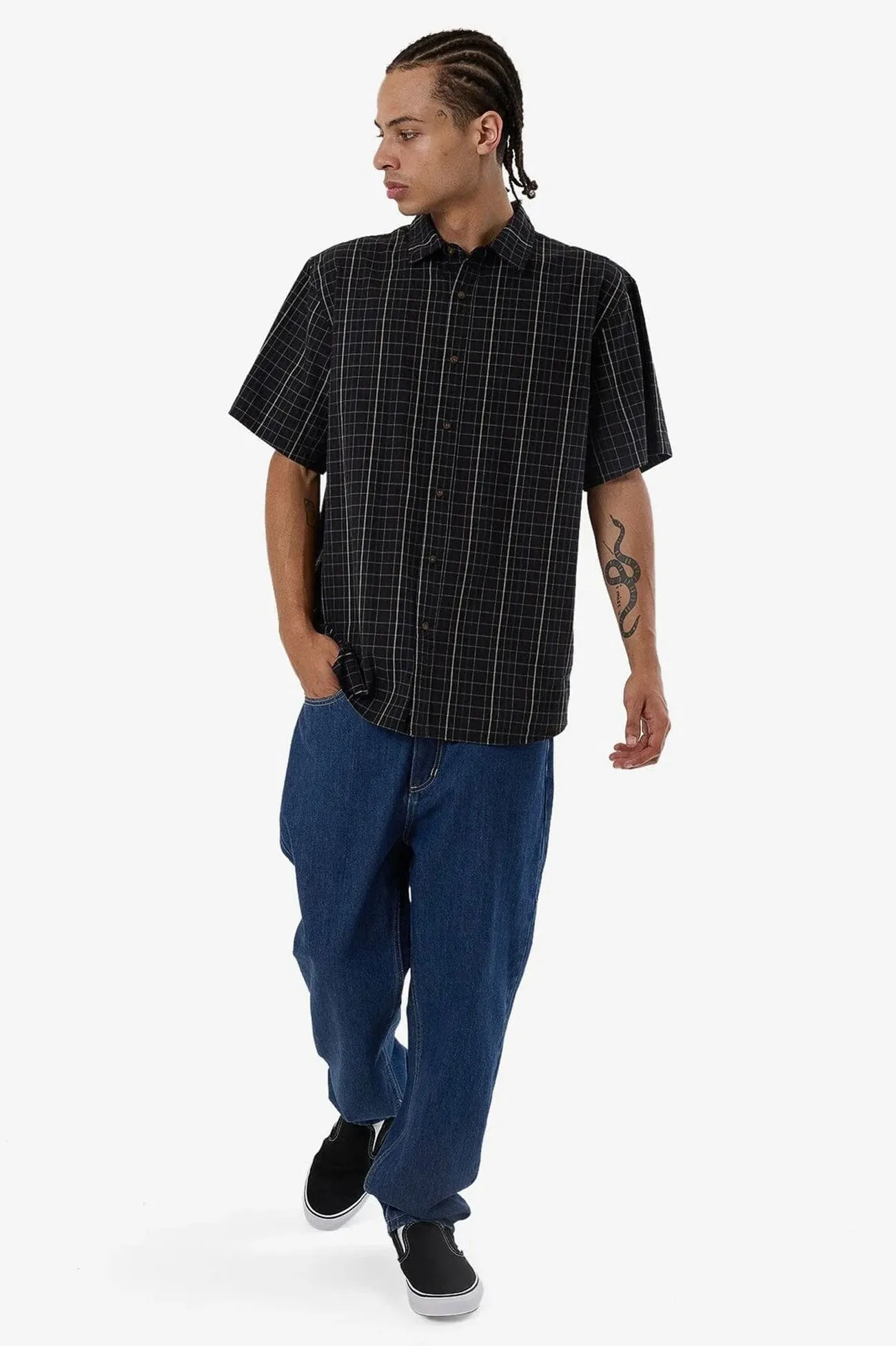 Active Fashion EcoConscious Processing Lockstar Short Sleeve Shirt Black