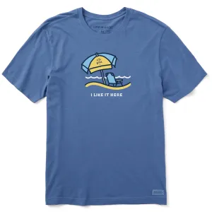 Men's Surfside Umbrella Like it Here Short Sleeve Tee GarmentDyedTexture