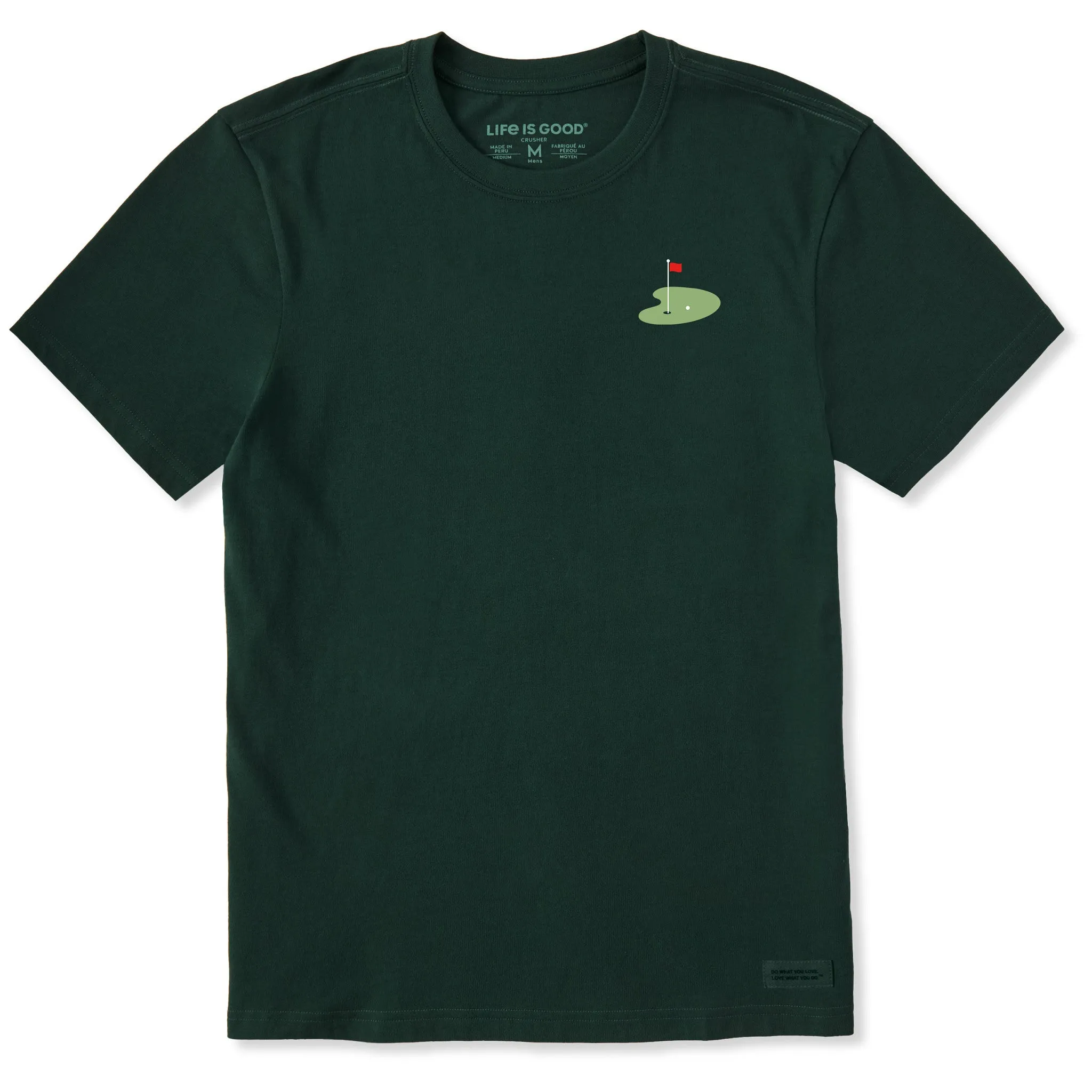 Men's Golf Green Short Sleeve Crusher Tee Eco-friendly