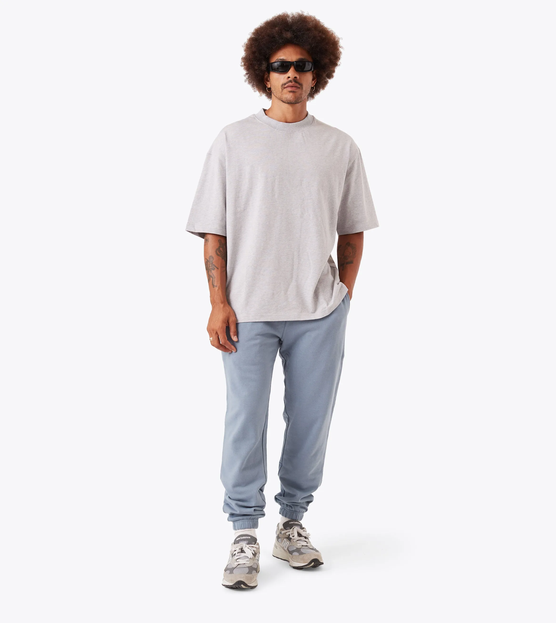 Street Active Flared bottom Box Fleece Jogger Steel