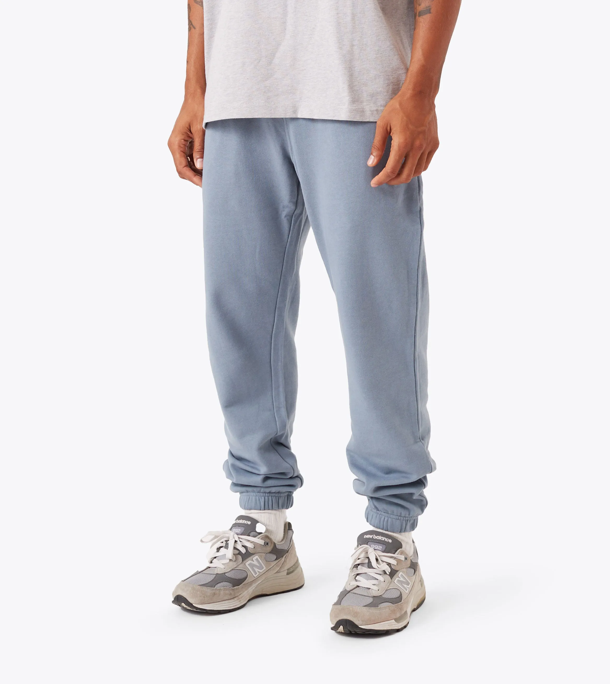Core Ease ReinforcedHemline Box Fleece Jogger Steel