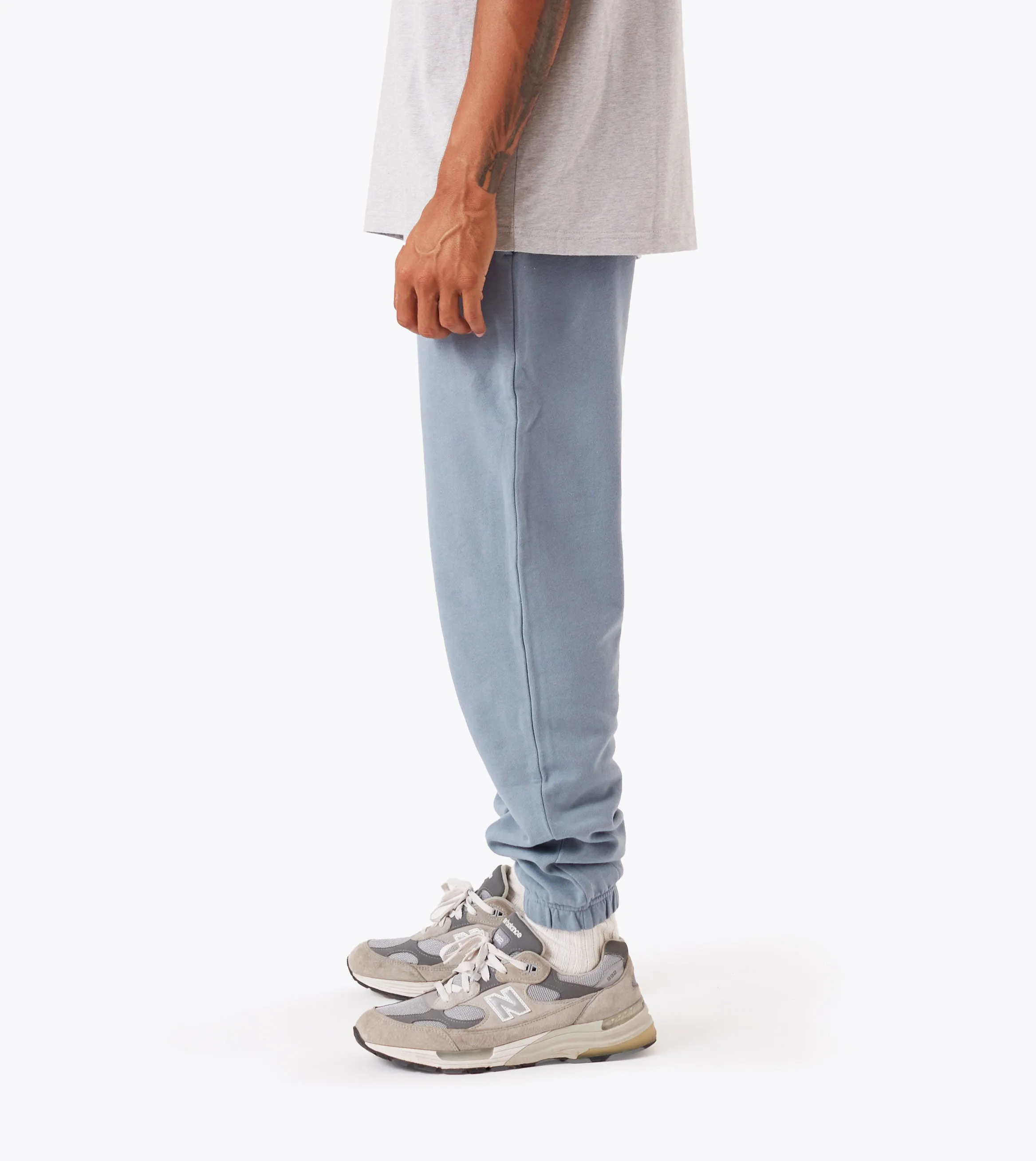 Box Fleece Jogger Steel Quick Dry Fabric