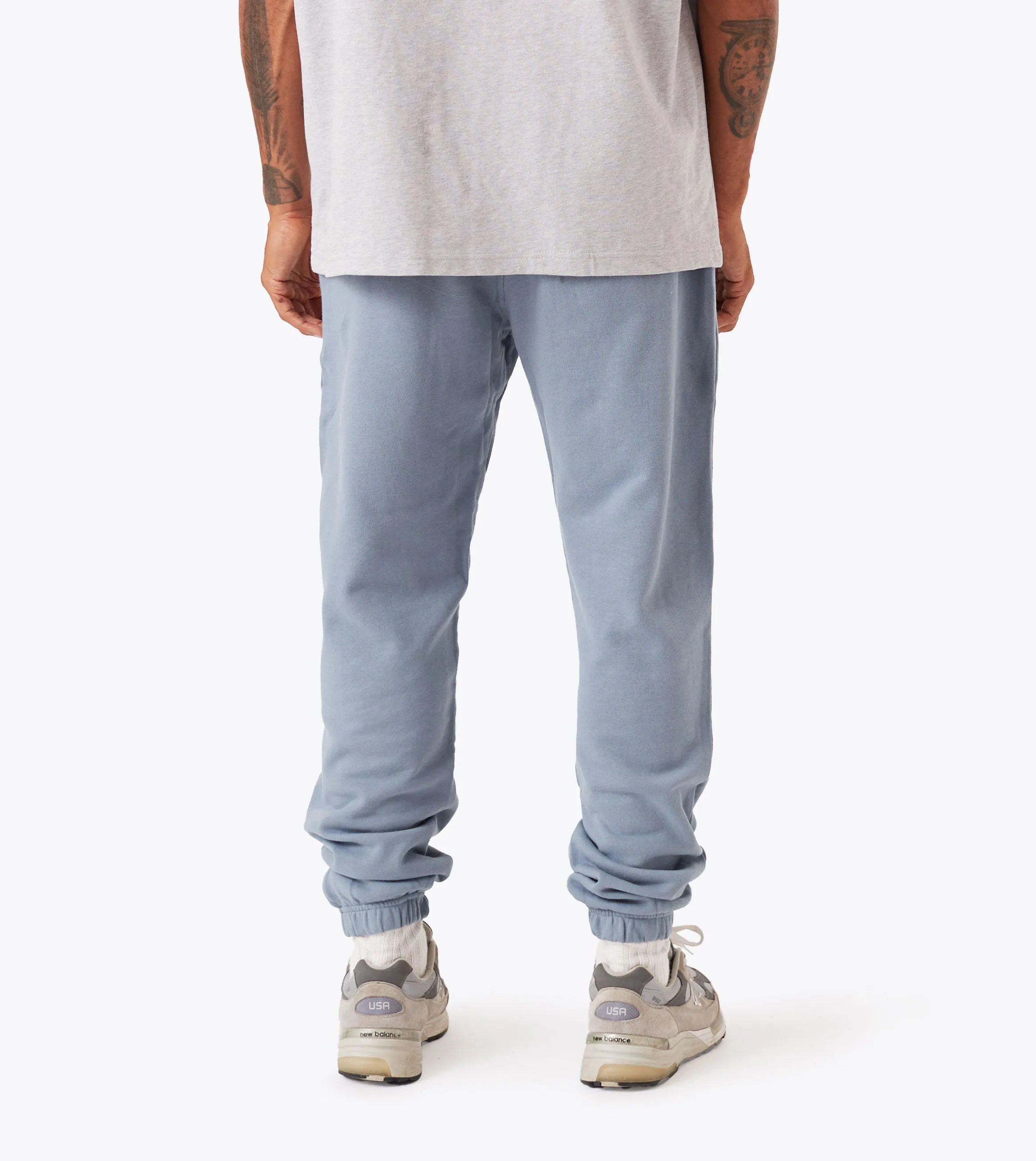 Box Fleece Jogger Steel LightweightWeave