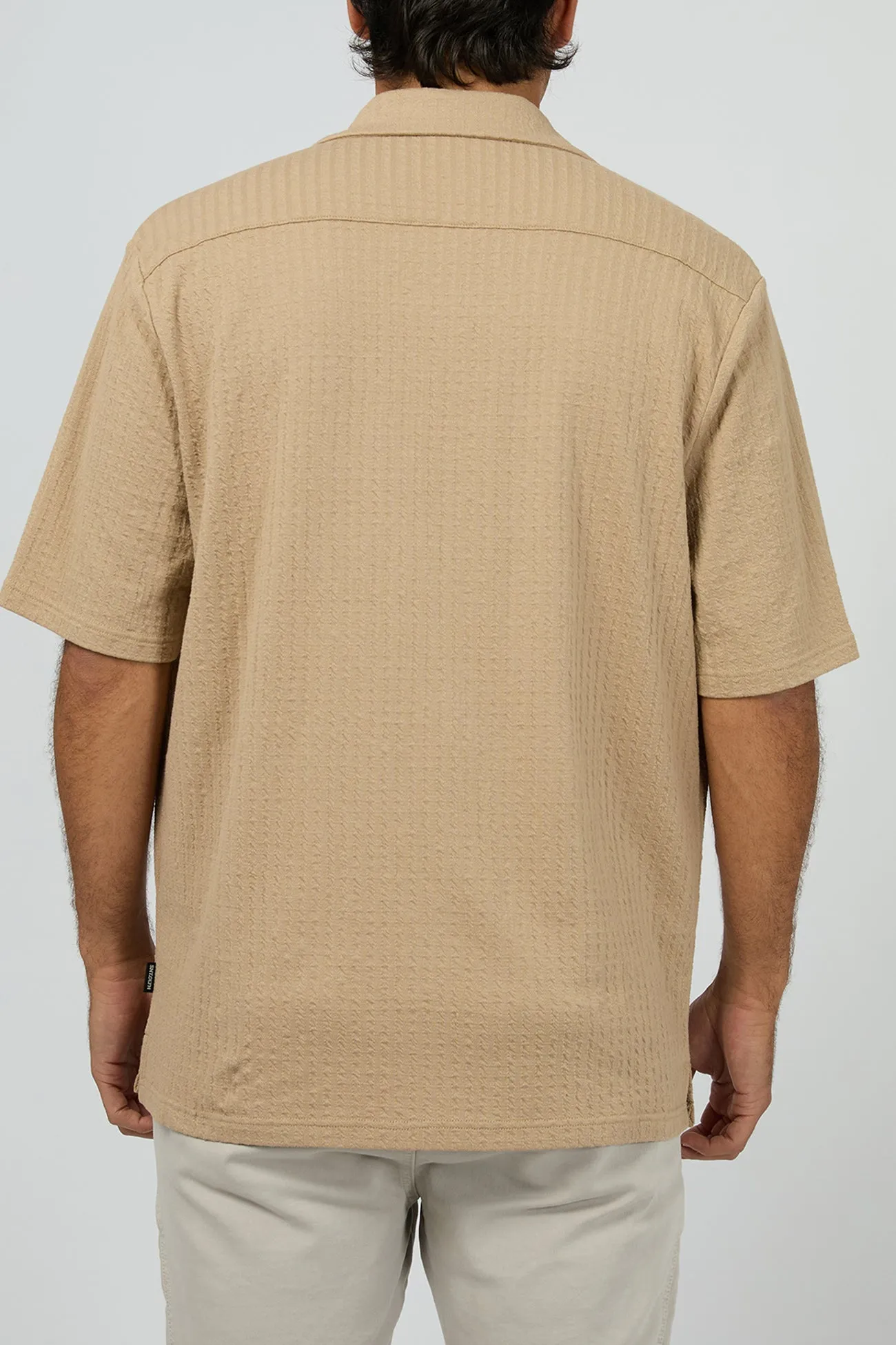 No Shrink Fabric Roomy Fit Liberate Short Sleeve Shirt Tan