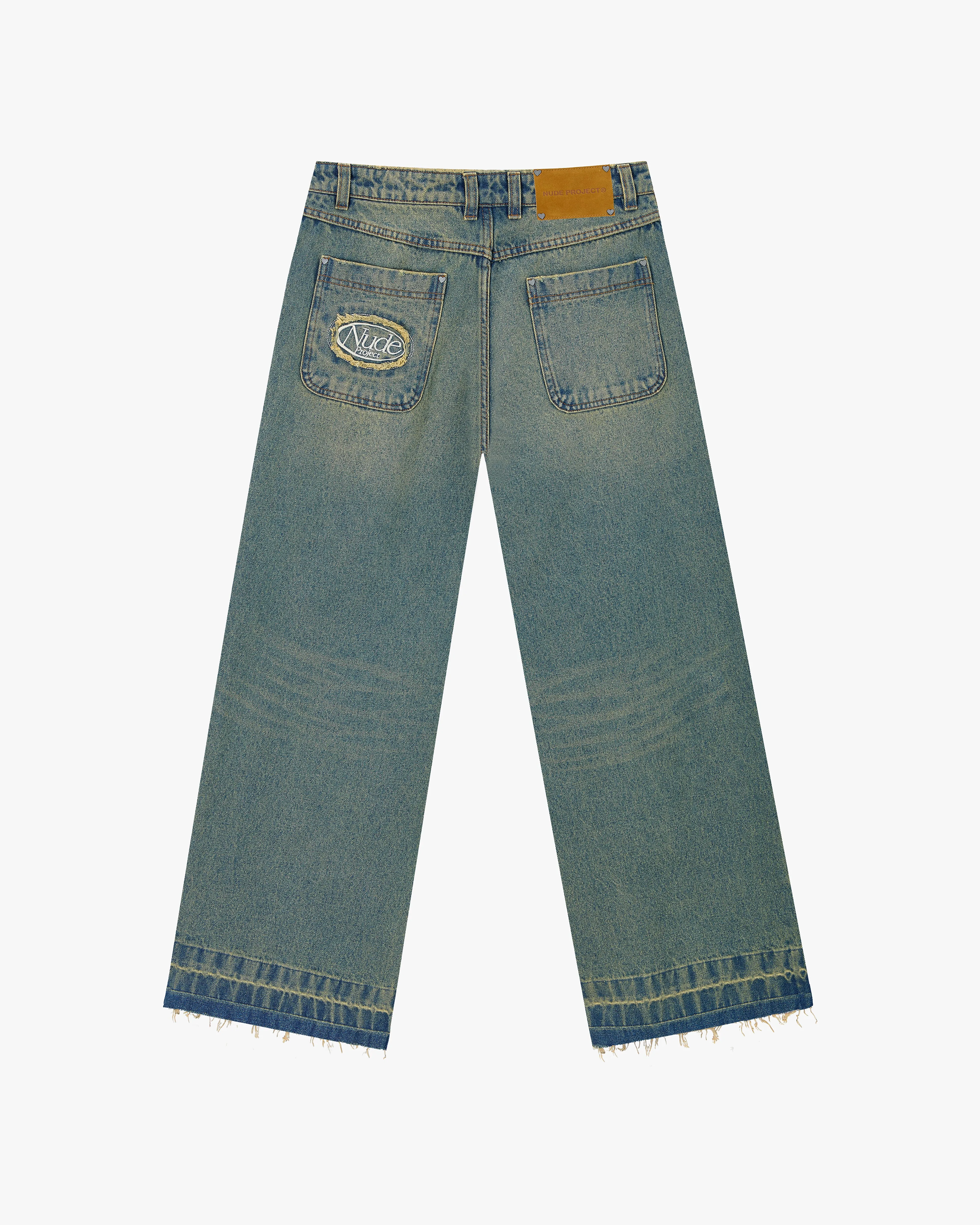 Old Baggy Jeans Dirty Wash Fashion Fit Design