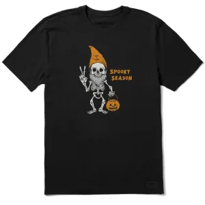 Timeless casual wear Men's Spooky Season Gnome Skeleton Short Sleeve Crusher Tee