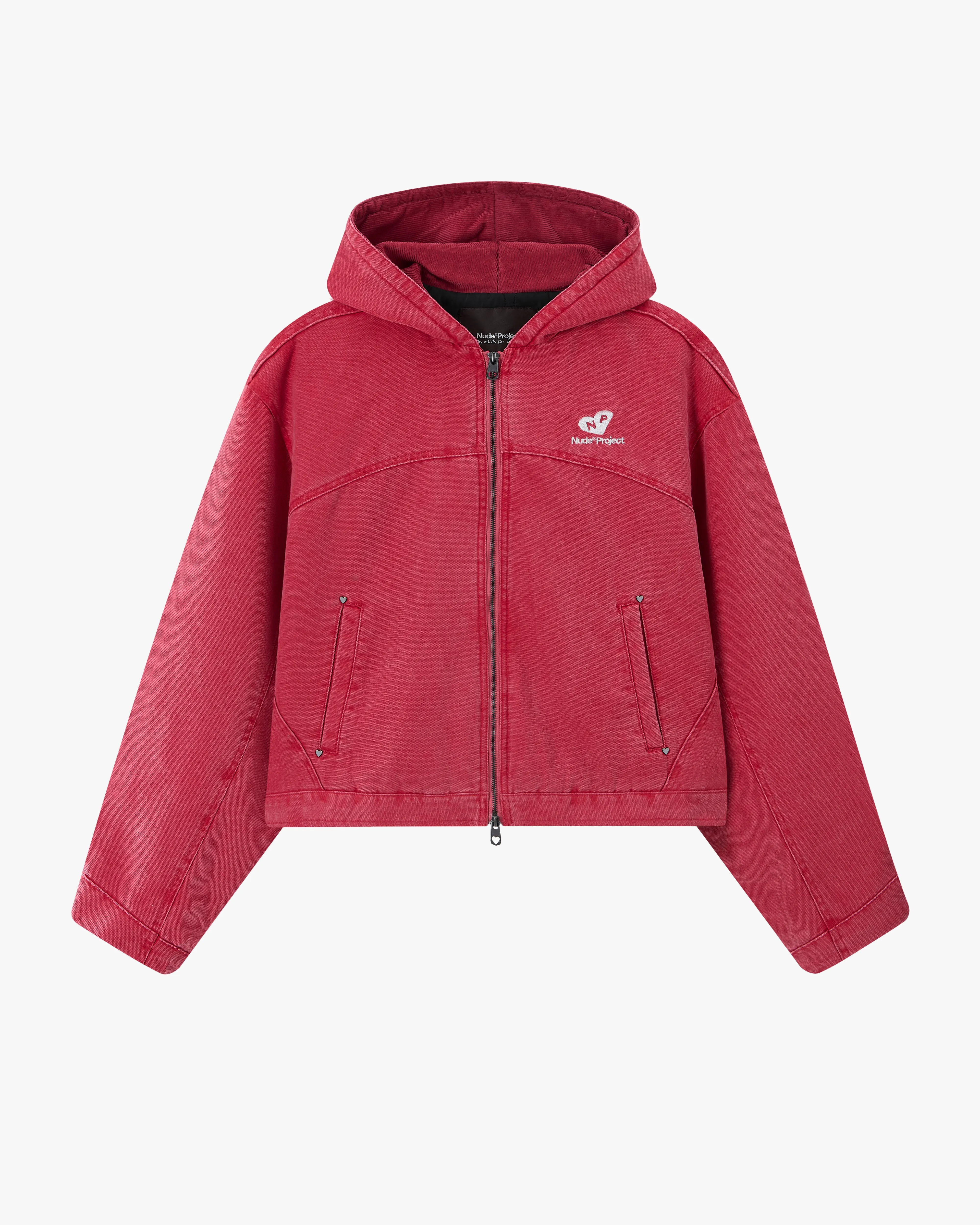 Co-Worker Jacket Canvas Red Sustainable Material Spring Layer