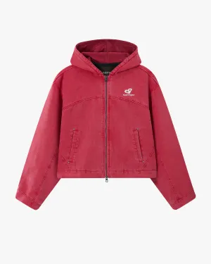 Co-Worker Jacket Canvas Red Sustainable Material Spring Layer
